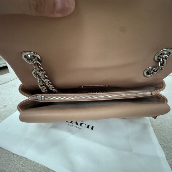 NWT Coach Tabby Shouder bag 26 with quilting Buff Nude Handbag Bag Purse - Picture 8 of 14